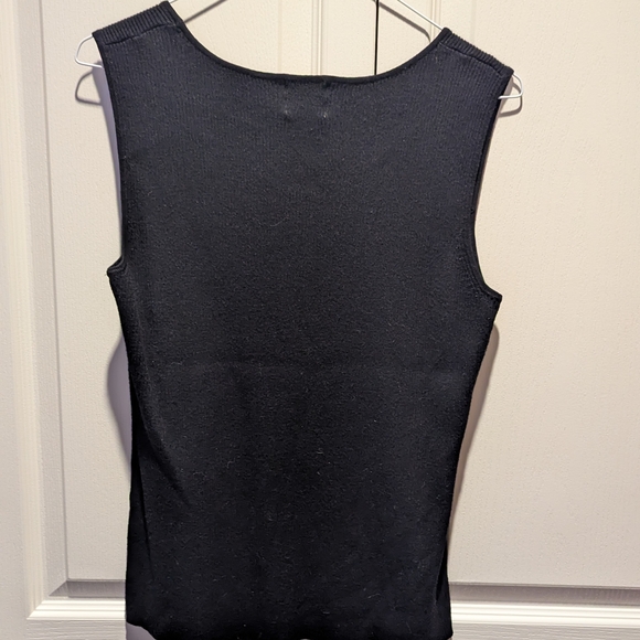 Ruby Rd. Charcoal Knit Top with Sequin Accents - Picture 3 of 3